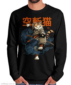 Manga Longa Gato Mestre