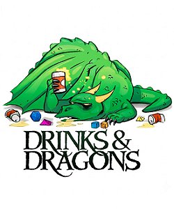 Camiseta Drinks & Dragons