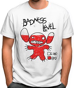 Camiseta Nível de Maldade