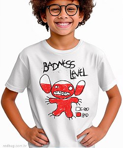 Camiseta Nível de Maldade