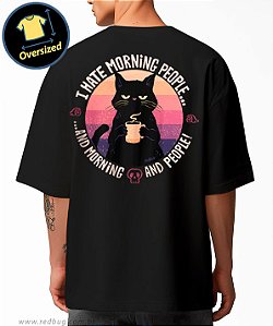 Camiseta Oversized Humor de Gato