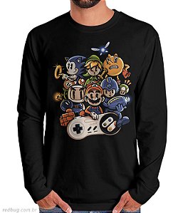 Manga Longa Nostalgia Gamer