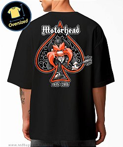 Camiseta Oversized Motorhead Ace Rock