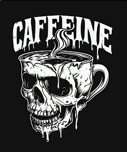 Camiseta Cafeína Skull