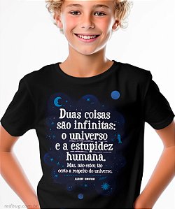 Camiseta Universo Infinito de Einstein