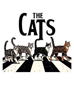 Camiseta The Cats Abbey Road