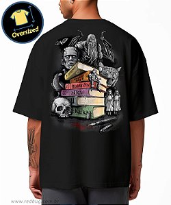 Camiseta Oversized literatura de terror