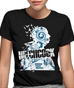 Camiseta Hitchcock Mestre do Suspense