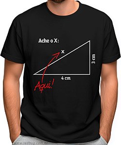 Camiseta Teorema de Pitágoras