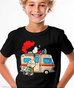 Camiseta Charlie White e Snoopy Pinkman