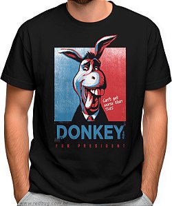 Camiseta Donkey For President