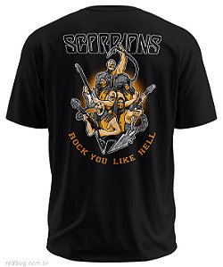 Estampa Costas Scorpions Rock Band