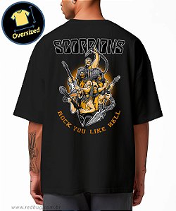 Camiseta Oversized Scorpions Rock Band