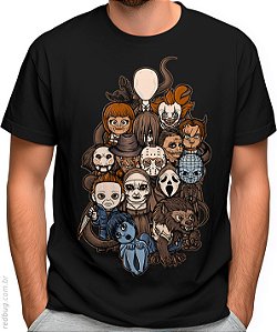 Camiseta Pequenos Ícones do Terror