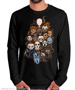 Manga Longa Pequenos Ícones do Terror