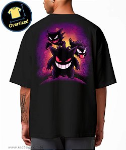 Camiseta Oversized Silhueta Fantasma