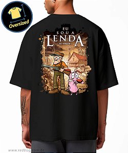 Camiseta Oversized A Lenda do Cão Covarde