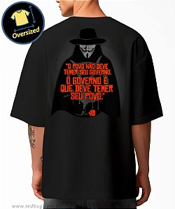 Camiseta Oversized V for Vendetta