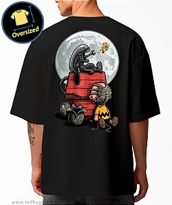 Camiseta Oversized Space Alien Doghouse