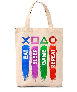 Ecobag Eat Sleep Game Repeat