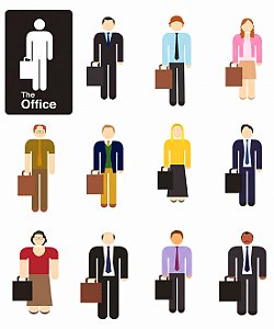 Camiseta The Office Icons