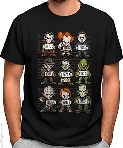Camiseta Vilões Épicos Fichados