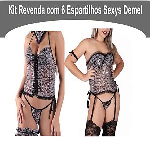 Kit Revenda Com 06 Espartilhos Sexy De Mel