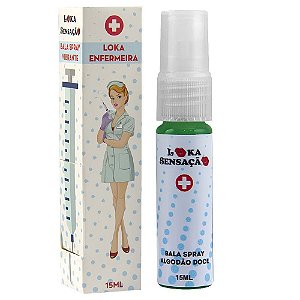 Bala Spray Vibrante Enfermeira 15ml Loka Sensação