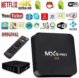 TV BOX MXQ PRO 4K Assista filmes e séries com este Conversor Transforme sua TV em Smart