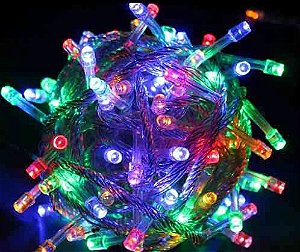 Pisca Pisca Luminoso Colorido com 4 Fases 100 Lâmpadas Led - ... Pisca Pisca Luminoso Colorido com 4 Fases 100 Lâmpadas Led - ...