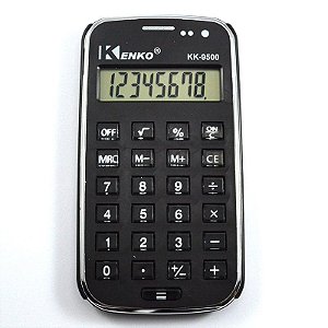 Calculadora Eletrônica Básica Kenko Preto 8 Dígitos Kk-9500