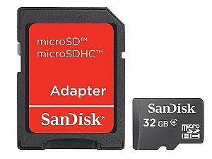 Catão de Memória 32GB Micro SD Sandisk SDSDQM-032G-Z35