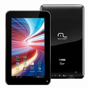 Tablet Multilaser Vibe NB036 Tela 7 Pol", 4GB, Entrada Mini USB, Slot para Cartão, Wi-Fi Suporte à Modem 3G e Android 4.0