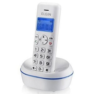 Telefone sem Fio TSF 5001 , Branco com Azul, Identificador de ... Telefone sem Fio TSF 5001 , Branco com Azul, Identificador de ...