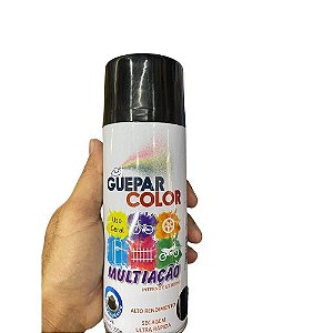 Tinta Spray Multiação Guepar Color 400ml Preto Brilho