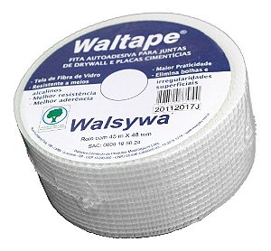 Fita Autoadesiva Para Juntas Drywall 48mm x 45 Metros Walsywa