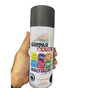 Tinta Spray Multiação Guepar Color 400ml Preto Fosco