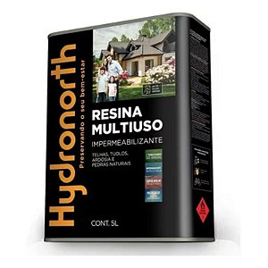 Resina Base Solvente Multiuso Incolor 5 Litros Hydronorth