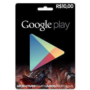 Cartão Gift Card Google Play  R$10