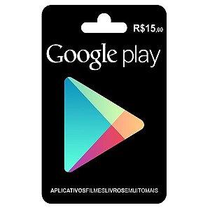 Cartão Gift Card Google Play  R$15