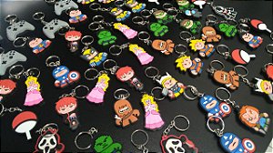 Chaveiros Personagens Emborrachados Filmes Animes Games