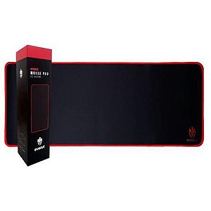 Mouse pad Gamer Evolut Preto e Vermelho EG - 402 BK - Evolut