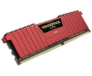 Memoria  Corsair 8GB DDR4 2400 Mhz Vengeance - Vermelha