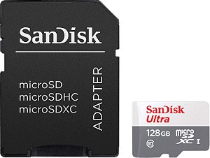 Cartão de Memória Sandisk 128GB Classe 10