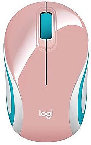 Mini Mouse sem fio Logitech M187  Rosa