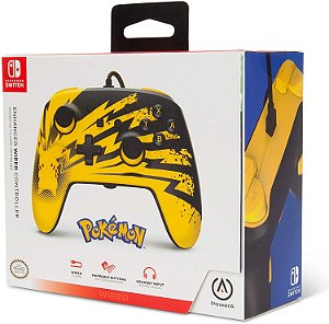 Controle Switch Picachu - Power A - Amarel e Black