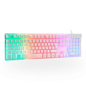 Teclado Gamer Dazz Rapid Fire Asgard Branco