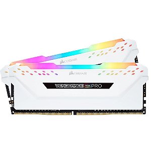 Memoria 2x8GB DDR4 3000 Corsair RGB Branca