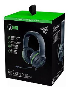 Headset Gamer Razer Kraken X For Console P2 Drivers 40mm Preto