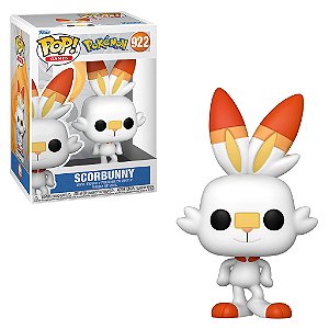 Figura de Vinil - Pokemon - Scorbunny - W3 - Branco - 10 cm